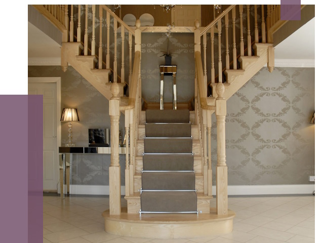 Монтаж деревянных лестниц в Новокузнецке от 7654 руб. 