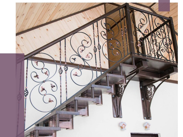 Кованые лестницы в Новокузнецке от 80137 руб. под ключ