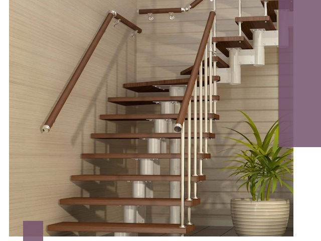 Изготовление модульных лестниц под ключ в Новокузнецке