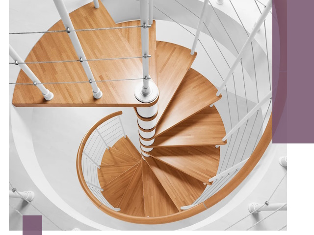 Изготовление винтовых лестниц под ключ в Новокузнецке