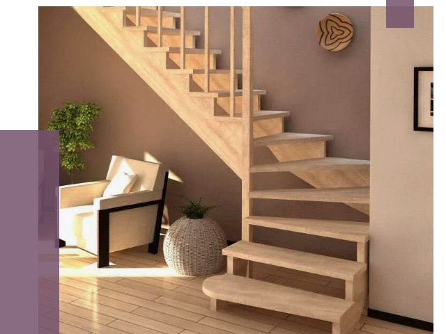 Изготовление Г-образных лестниц в Новокузнецке от 19007 руб. 