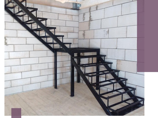 Лестницы на металлокаркасе под ключ в Новокузнецке — изготовление и монтаж