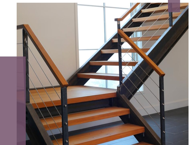 Изготовление лестниц на металлокаркасе в Новокузнецке от 19007 руб. | ПРОЛЁТ-Нвк