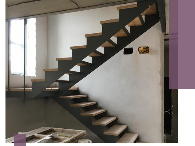 Изготовление лестниц на металлокаркасе в Новокузнецке от производителя