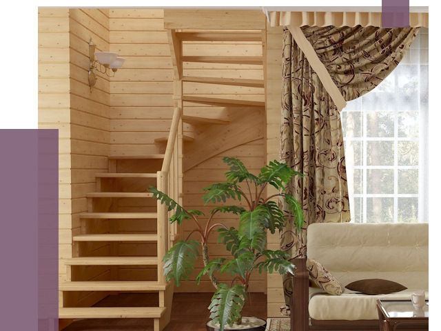 Лестницы для дачи в Новокузнецке от 76284 руб.  | ПРОЛЁТ-Нвк