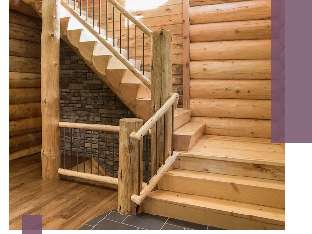 Лестницы в баню под заказ и профессиональный монтаж в Новокузнецке