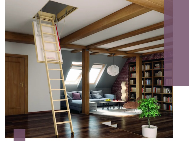 Чердачные лестницы под ключ в Новокузнецке: изготовление и монтаж