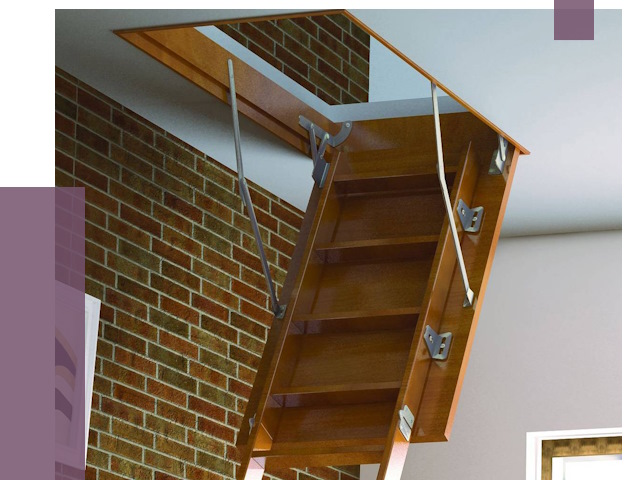 Установка чердачной лестницы в Новокузнецке от 7860 руб. | ПРОЛЁТ-Нвк