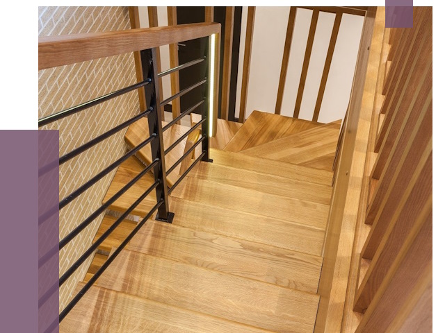 Лестницы из ясеня в Новокузнецке под ключ от 10069 руб. 