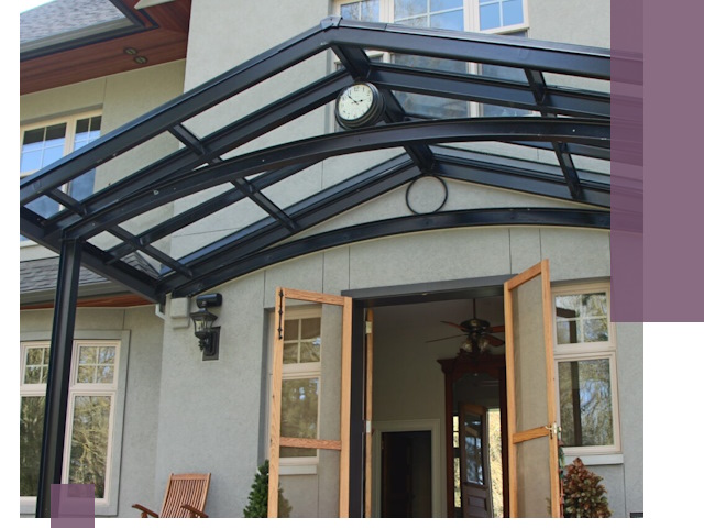 Изготовление и монтаж навесов и козырьков в Новокузнецке