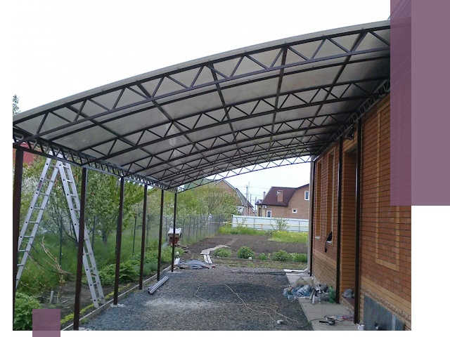 Профессиональный монтаж навесов под ключ в Новокузнецке