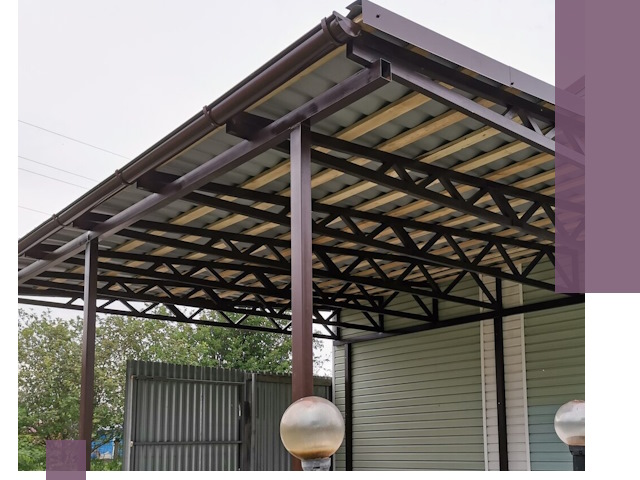 Навесы под ключ в Новокузнецке: изготовление, монтаж и гарантия