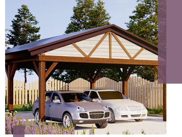 Навесы для автомобиля в Новокузнецке — изготовление и монтаж