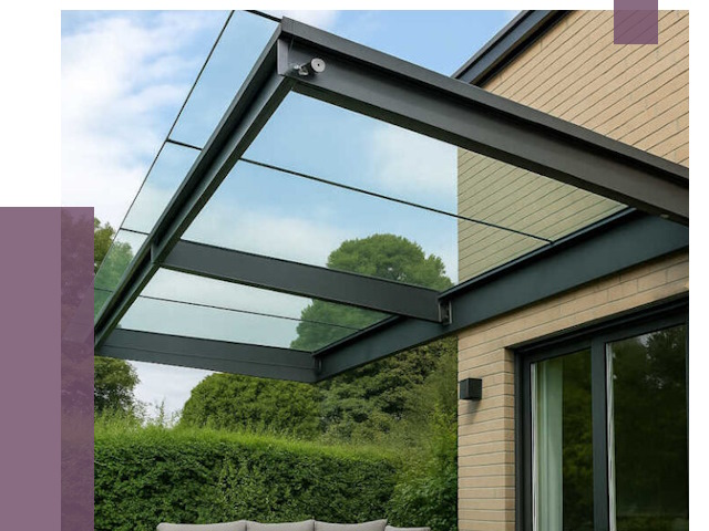 Стеклянные навесы и козырьки в Новокузнецке от 12329 руб.