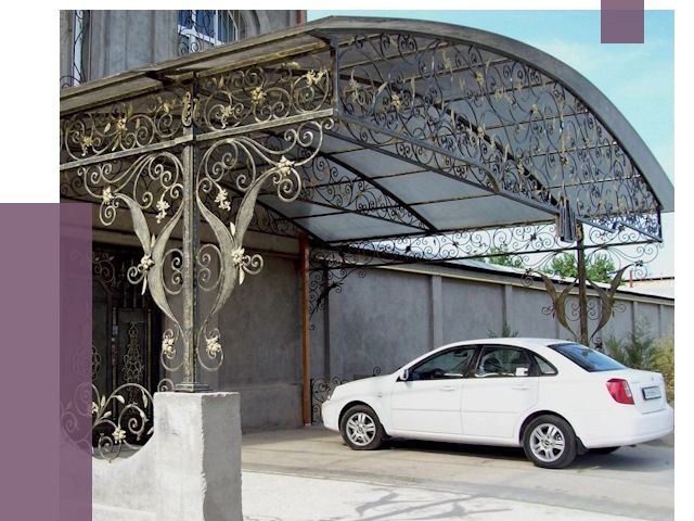 Кованые навесы в Новокузнецке от 14640 руб. | ПРОЛЁТ-Нвк