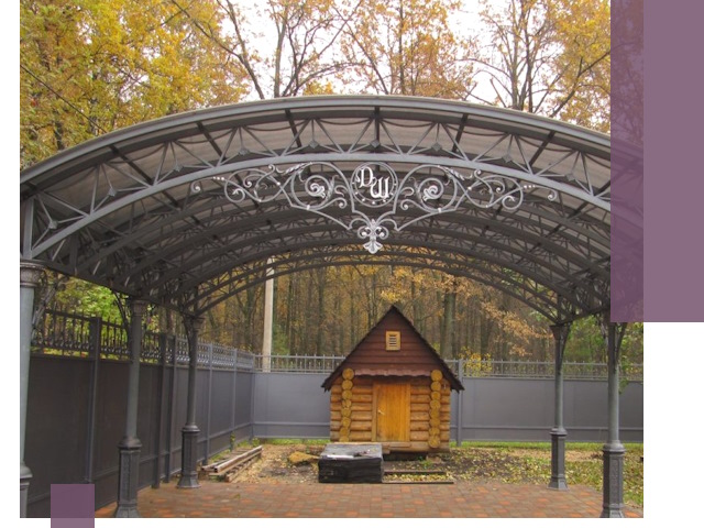 Кованые навесы премиум-класса под заказ в Новокузнецке