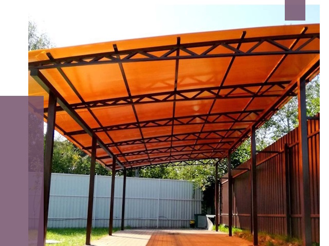 Односкатные навесы под ключ в Новокузнецке от 13202 руб. 