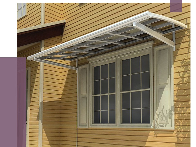 Козырьки над окнами в Новокузнецке от 7654 руб. — монтаж, покупки | ПРОЛЁТ-Нвк