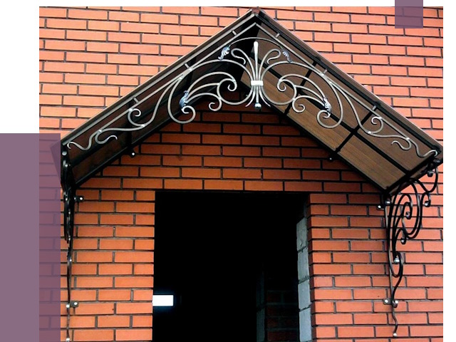 Металлические козырьки в Новокузнецке от 10736 руб. 