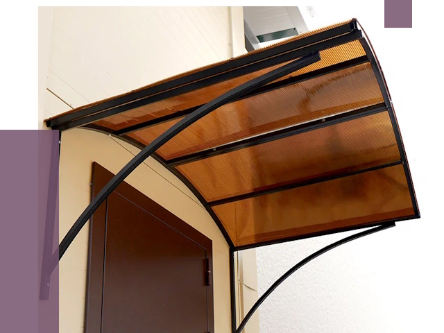 Недорогие козырьки в Новокузнецке от 7623 руб.  | ПРОЛЁТ-Нвк