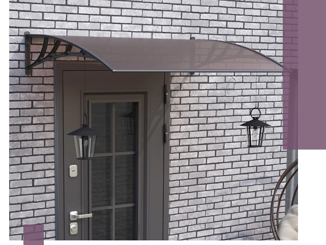 Недорогие козырьки и навесы под ключ в Новокузнецке