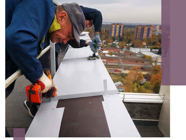 Монтаж парапетов в Новокузнецке — установка прочных металлических ограждений