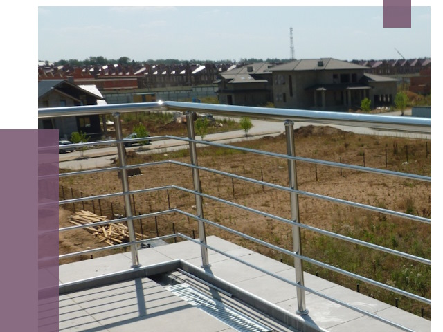 Парапеты из нержавеющей стали в Новокузнецке от 8014 руб. за м² | ПРОЛЁТ-Нвк