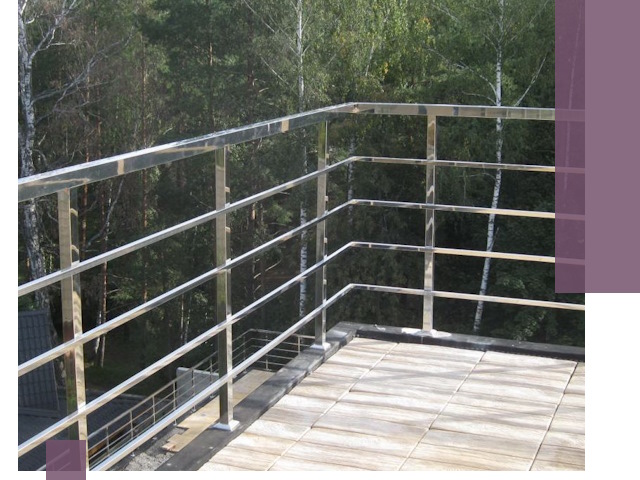 Парапеты из нержавеющей стали в Новокузнецке — изготовление и монтаж