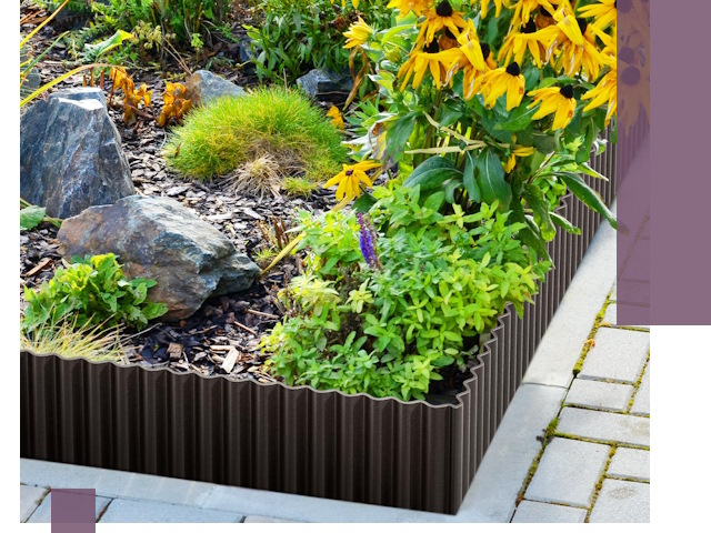 Металлические бордюры для клумб в Новокузнецке — производство и монтаж